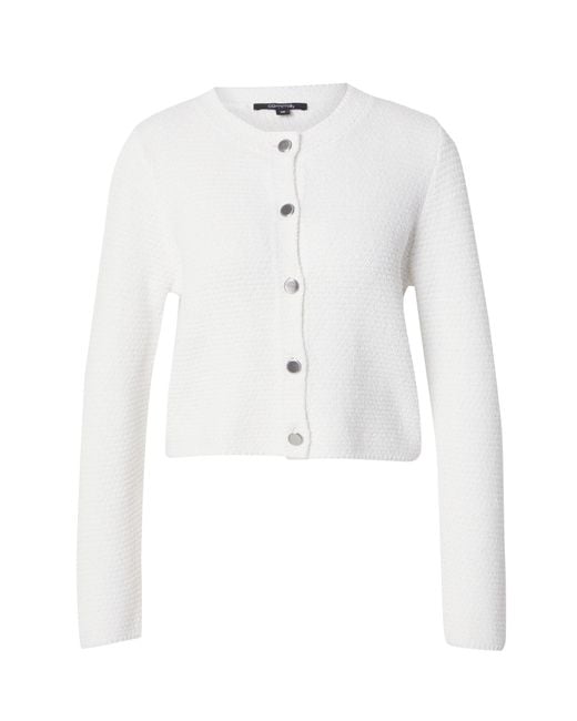 Comma, White Strickjacke