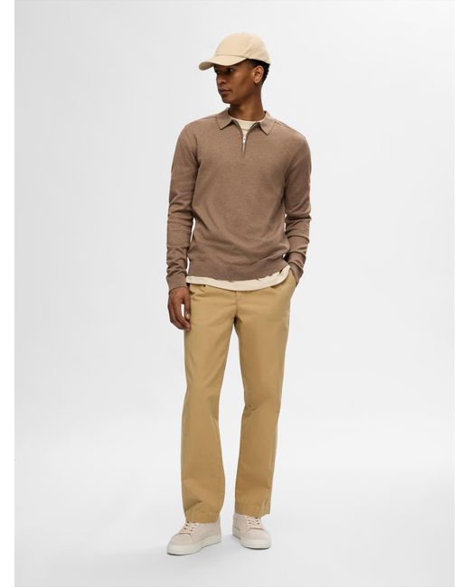 SELECTED Pullover Slhberg in Brown für Herren