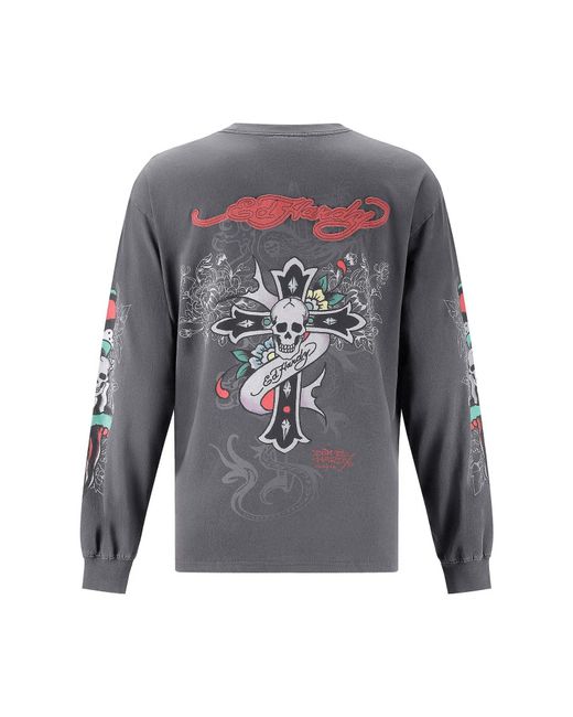 Ed Hardy Pullover in Gray für Herren