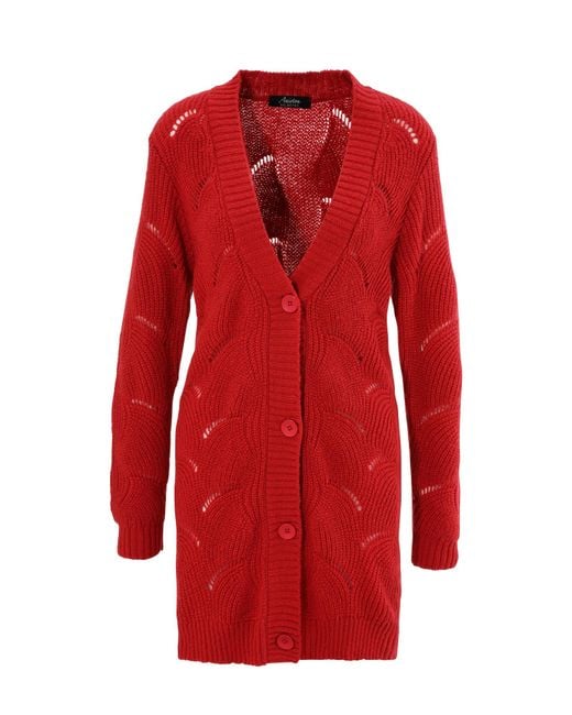 Aniston SELECTED Red Strickjacke