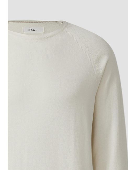 S.oliver Pullover in White für Herren