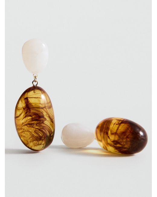Mango White Ohrringe Tamina