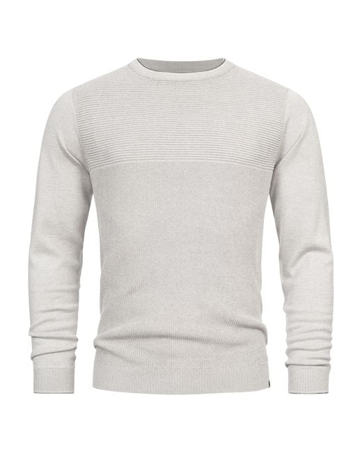 INDICODE Pullover Reign in White für Herren