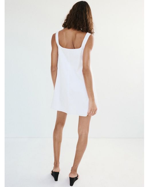 Mango White Kleid Clean