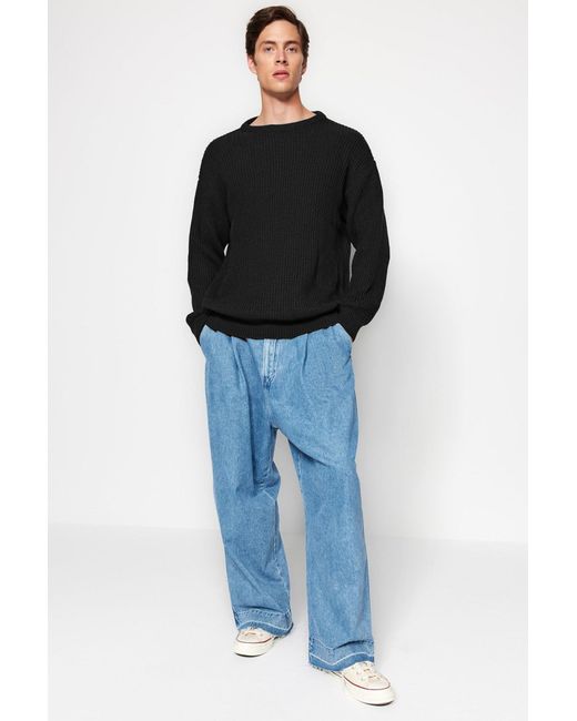 Trendyol Pullover in Blue für Herren