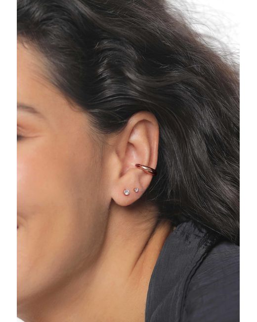 Elli Jewelry Pink Ohrstecker Set Kristall