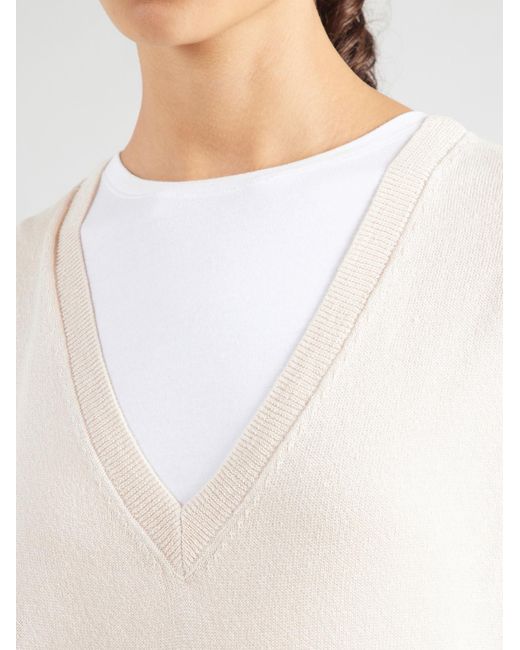 Comma, White Pullover