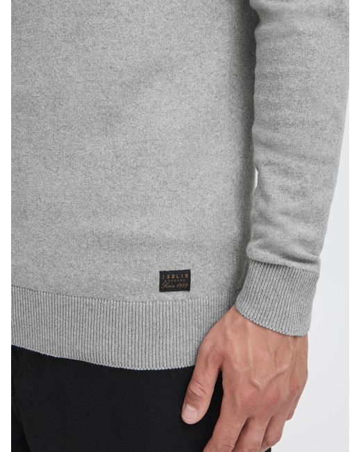 Solid Strickjacke Akalma in Gray für Herren