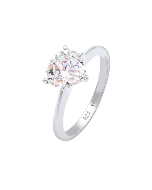 Elli Jewelry White Ring 'kristall ring'