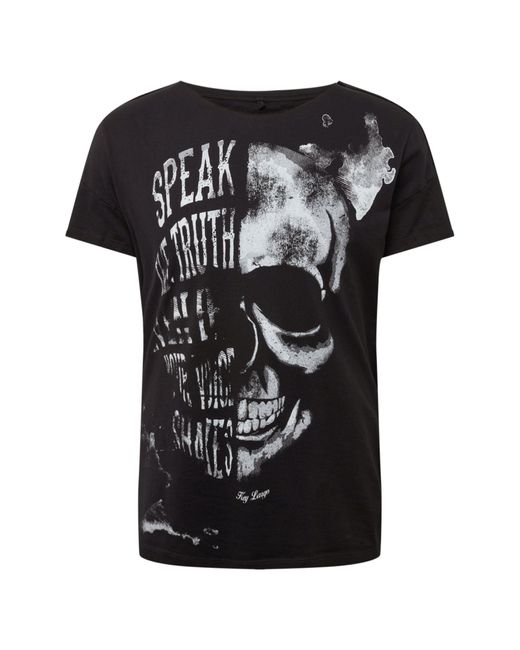 Key Largo T-shirt 'speaker' in Black für Herren