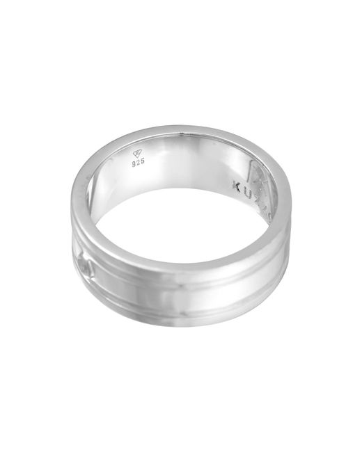 Kuzzoi Ring in Metallic für Herren