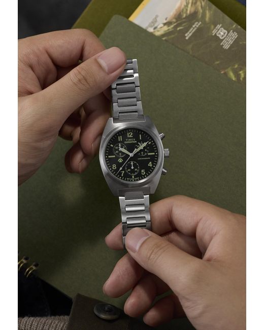 Timex Gray Analoguhr