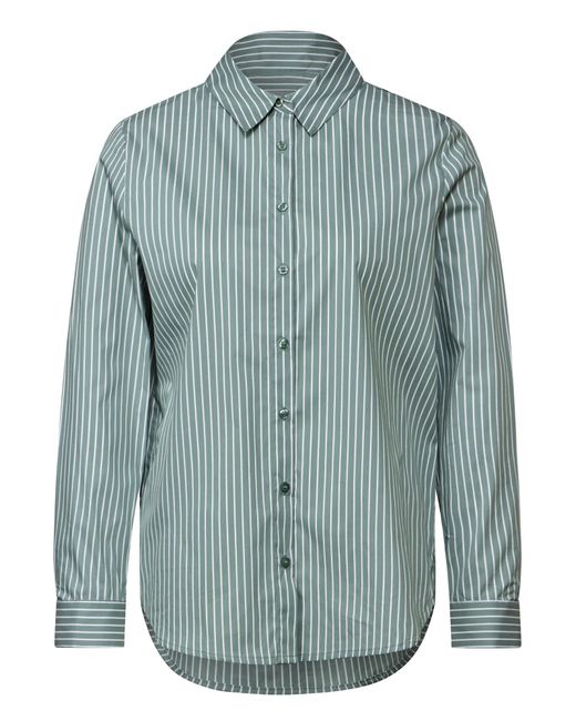 Street One Blue Gestreifte Business Bluse