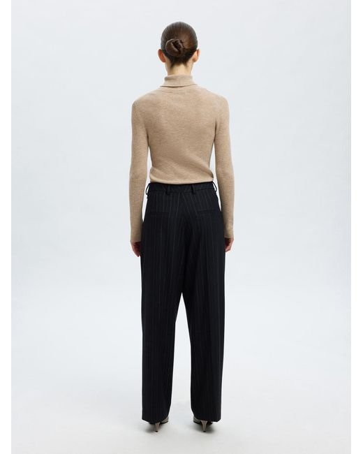 SELECTED Natural Pullover Slfingrid