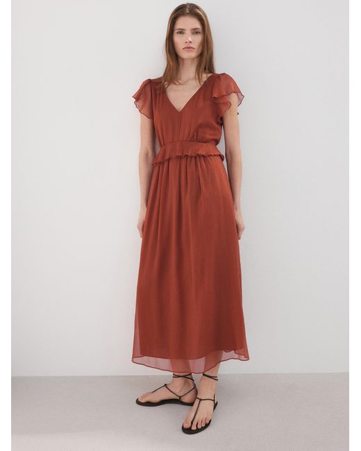 Mango Red Kleid Sofia