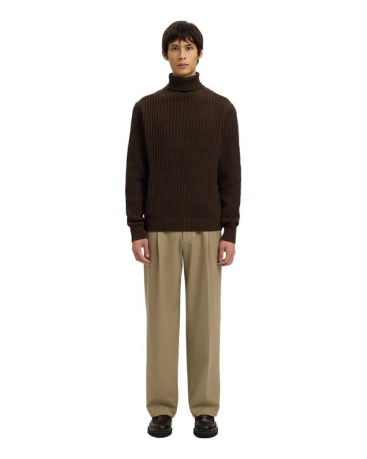 SELECTED Pullover Slhtom in Brown für Herren