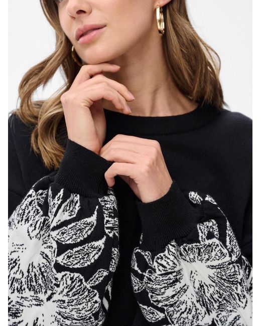 Blue Shadow Black Pullover