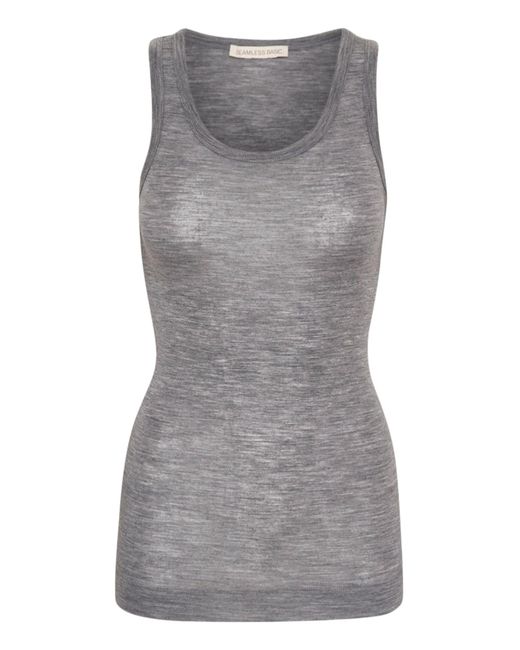 Seamless Basic Gray Top Isa