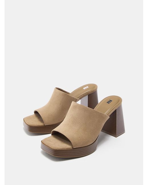 Pull&Bear Brown Pantolette