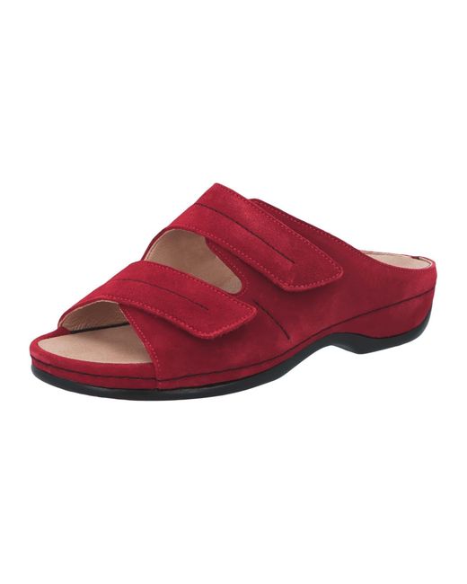 Berkemann Red Pantolette Fedora