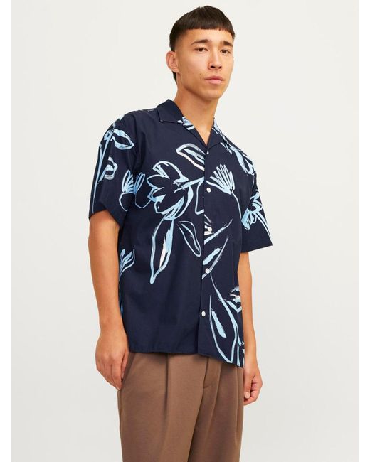 Jack & Jones Hemd 'palma resort' in Blue für Herren