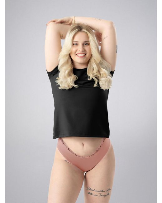 LEAFLETIC Pink Slip Mid Rise Brief