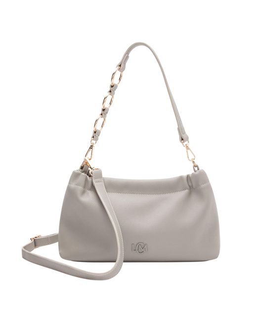 L. CREDI Gray Schultertasche