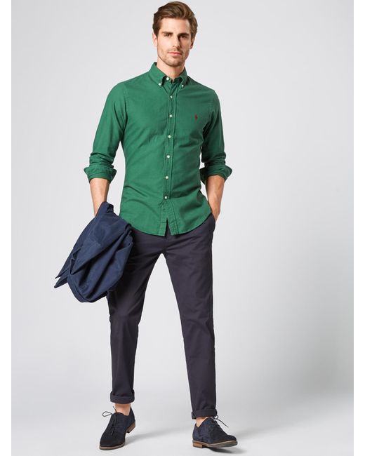 Polo Ralph Lauren Hemd 'GD OXFORD-SL BD PPC SPT' in Grün für Herren | Lyst  AT