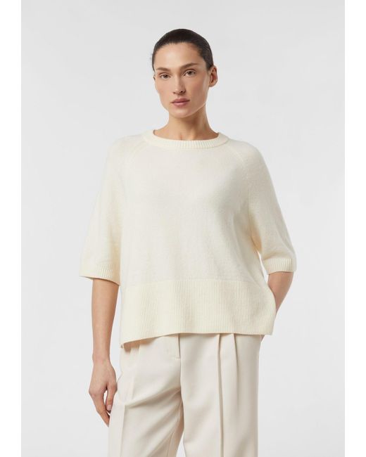 Comma, White Pullover