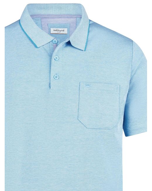 Redmond Shirt Basic in Blue für Herren