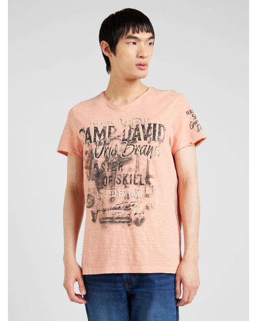 Camp David Shirt in Pink für Herren