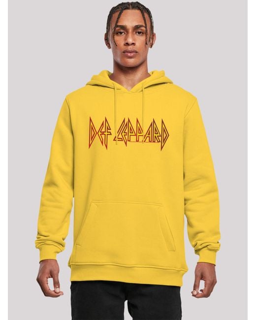 F4NT4STIC Sweatshirt Def Leppard in Yellow für Herren