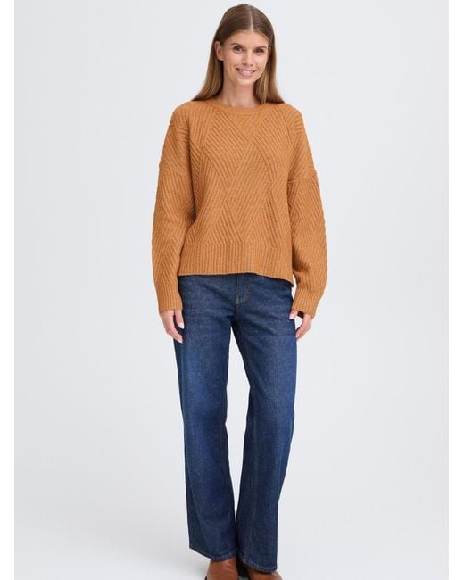 Oxmo Orange Strickpullover Oxibomma