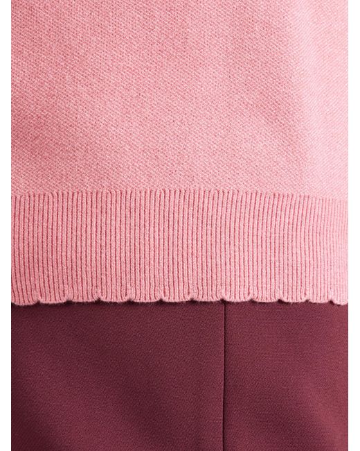 Numph Pink Pullover Bir Solid