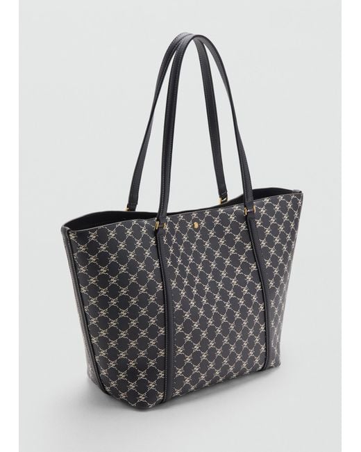 Mango Black Shopper Porta