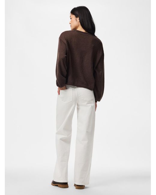 Pieces Brown Pullover Pcida