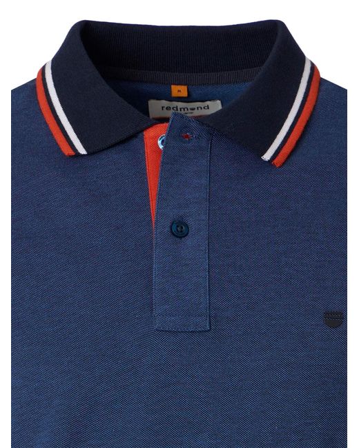 Redmond Shirt Basic in Blue für Herren