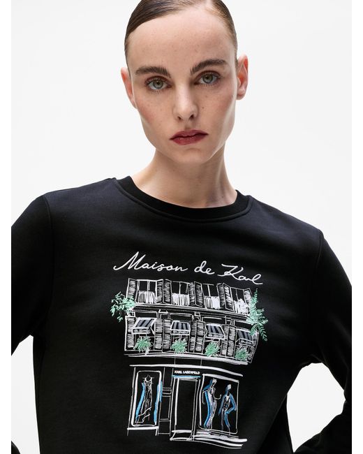 Karl Lagerfeld Black Sweatshirt