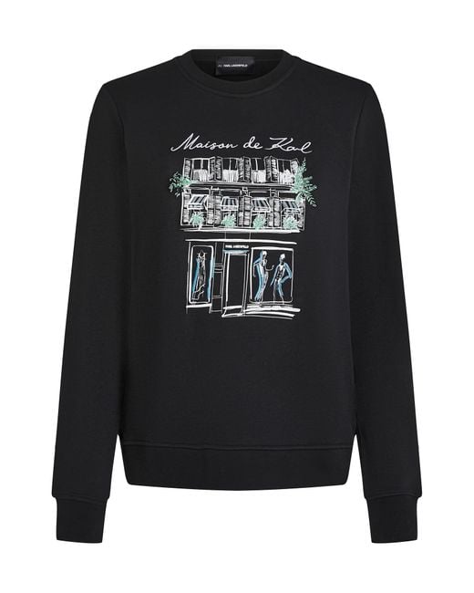 Karl Lagerfeld Black Sweatshirt