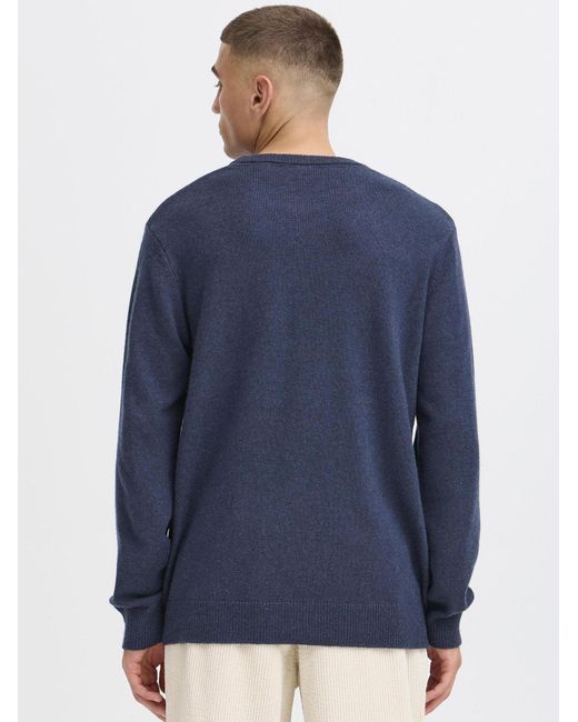 Solid Strickpullover Sdrick in Blue für Herren