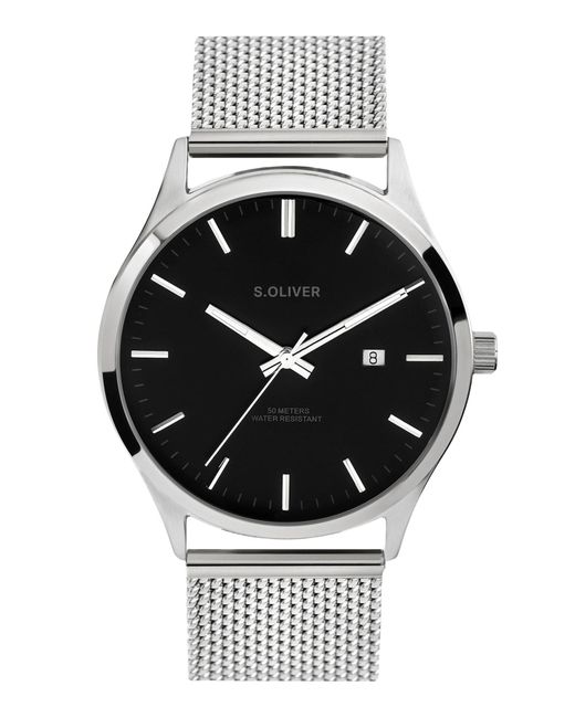 S.oliver Analoguhr in Gray für Herren