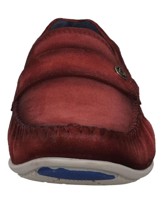 Bugatti Mokassin in Red für Herren