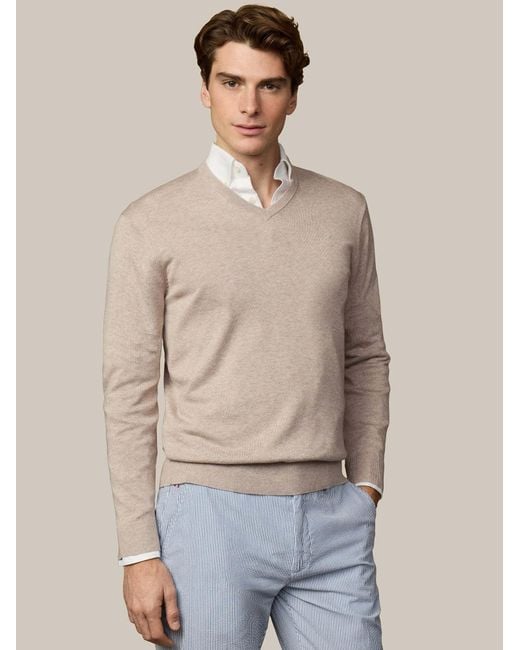 Hackett Pullover Ess in Natural für Herren