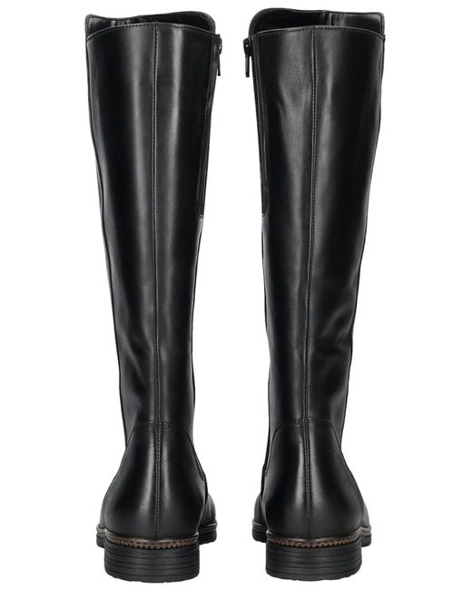 Gabor Black Leder/Textil Stiefel