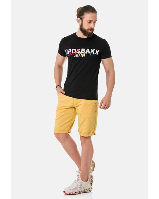 Cipo & Baxx Shorts in Yellow für Herren
