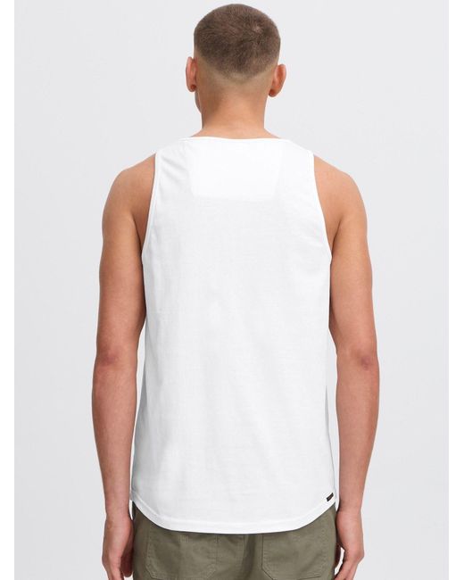 Solid Rundhalsshirt Sdjulisto in White für Herren