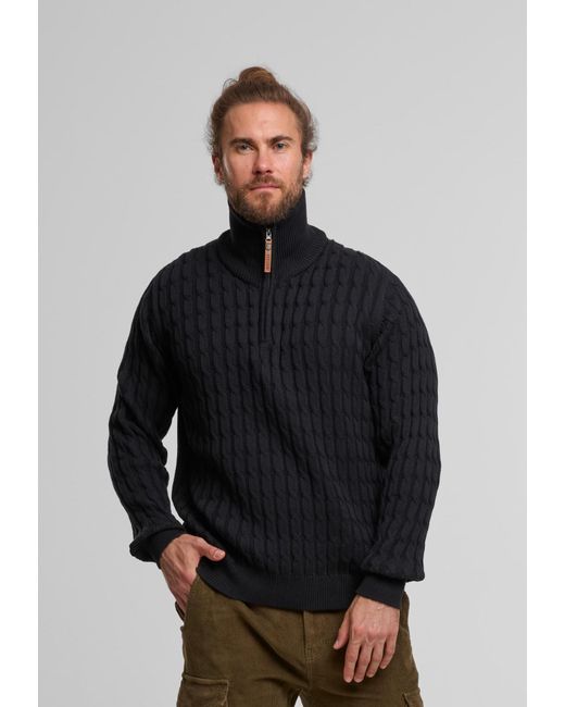 INDICODE Pullover Rufus in Blue für Herren