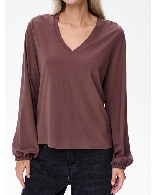Blue Shadow Purple Bluse