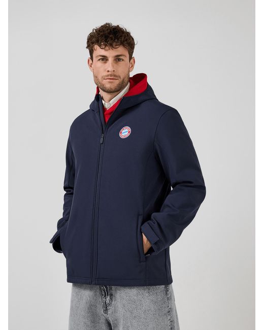 FC Bayern München Softshelljacke Essentials in Blue für Herren