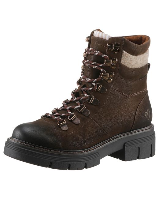 Marco Tozzi Brown Schnürboots